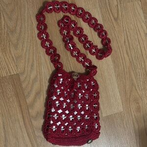 Handmade Crochet‎ Pop Tab Bag Recycled Soda Can Tab Purse